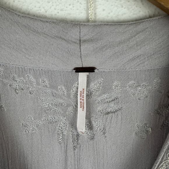 Free People Embroidered Fable Maxi Dress in Pale Lavender - Picture 5 of 7